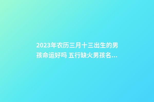 2023年农历三月十三出生的男孩命运好吗 五行缺火男孩名字